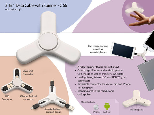 Data Cable With Spinner