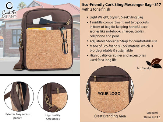 Eco-Friendly Cork Sling Bag
